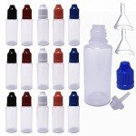 30 Pack 30ml LDPE Dropper Bottles with Funnel