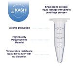 Kashi Scientific 0.5mL Microcentrifuge Tubes - 1000 Pack