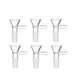 6PCS Heat-Resistant Borosilicate Glass Funnels