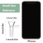 6PCS Heat-Resistant Borosilicate Glass Funnels