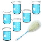 6PCS Heavy Duty 500ml Glass Lab Beakers