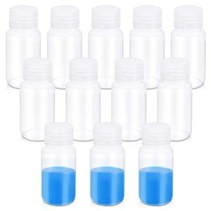 12 Pack 2oz BPA-Free Plastic Sample Bottles