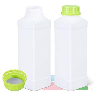34oz Plastic Lab Reagent Bottles with Caps (2-Pack)