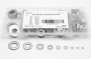 Stainless Steel Flat Washer Assortment Kit, 610PCS