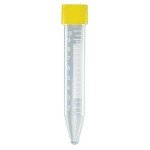 Globe Scientific 10mL Centrifuge Tubes with Caps, 1000 Count