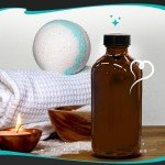 Amber Glass Jars with Lids - 12 Pack