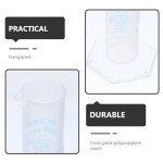 Transparent Plastic Graduated Measuring Cylinder with Pour Spout