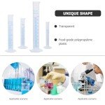 Transparent Plastic Graduated Measuring Cylinder with Pour Spout