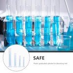 Transparent Plastic Graduated Measuring Cylinder with Pour Spout