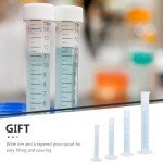 Transparent Plastic Graduated Measuring Cylinder with Pour Spout