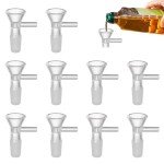 10-Piece Glass Funnel Set with Handle for Labs