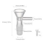 10-Piece Glass Funnel Set with Handle for Labs