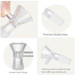 10-Piece Glass Funnel Set with Handle for Labs