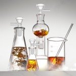 10-Piece Glass Funnel Set with Handle for Labs