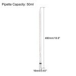 50ml Reusable Glass Pipette for Liquid Transfer