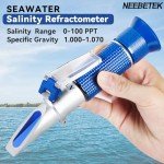 NEEBETEK Salinity Refractometer for Aquariums and Seawater