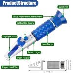 NEEBETEK Salinity Refractometer for Aquariums and Seawater