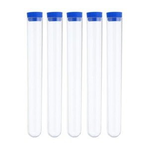 70ml Clear Test Tubes Set with Stoppers (5pcs)