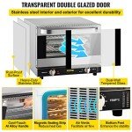 VEVOR 21L Quarter-Size Commercial Convection Oven