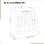 Epicover 24-Peg Bottle Drying Rack - Wall-Mount