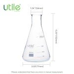 8-Piece 200ml Glass Erlenmeyer Flask Set