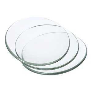 PATIKIL 50mm Watch Glass Beaker Covers – 3 Pack