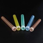 Assorted Color Plastic Test Tubes with Flex Caps