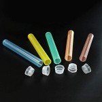 Assorted Color Plastic Test Tubes with Flex Caps