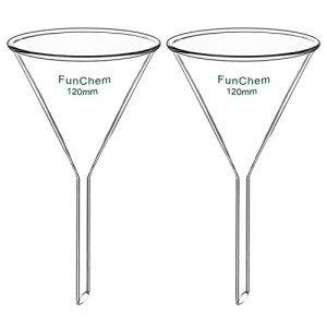 Glass Filter Funnel Set - 120mm Short Stem