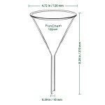 Glass Filter Funnel Set - 120mm Short Stem