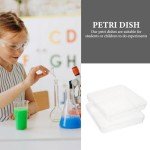 10-Pack Square Petri Dishes with Lids