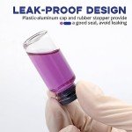 10ml Clear Glass Headspace Vials with Caps - 10 Pack