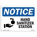 OSHA Hand Sanitizer Station Sign - Plastic