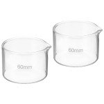 50ml Borosilicate Glass Crystallizing Dishes, 2 Pack