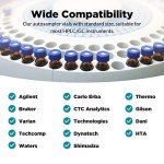 2ml HPLC Amber Autosampler Vials with Caps, 500 Pcs