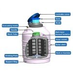 2L Liquid Nitrogen Tank with Lockable Lid