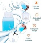 UMETASS 2oz Leak Proof Plastic Bottles (6 Pack)