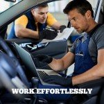 Black Heavy-Duty Nitrile Exam Gloves, Size Large