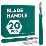 20 PCS Disposable Surgical Scalpel Blades with Handles