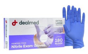 Dealmed Extra Large Disposable Nitrile Exam Gloves