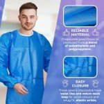 Blue Disposable Isolation Gown Pack of 10, Large