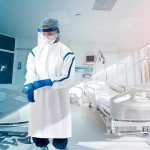 White Disposable Isolation Gowns, Medium - 5 Pack