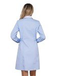 Blue A-Line Nurse Scrub Lab Coat Uniform