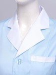 Blue A-Line Nurse Scrub Lab Coat Uniform