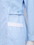 Blue A-Line Nurse Scrub Lab Coat Uniform