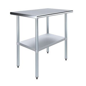 AmGood Stainless Steel Work Table with Undershelf