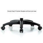 Height Adjustable Doctor's Stool with Back - Gray