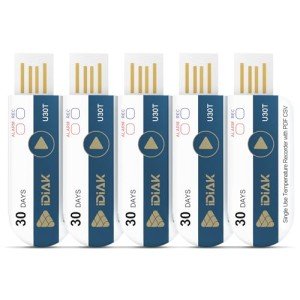 iDiAK U30T USB Temp Data Logger - 5 Pack