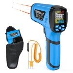 Infrared Thermometer with Dual Laser & LCD Display