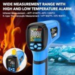 Infrared Thermometer with Dual Laser & LCD Display